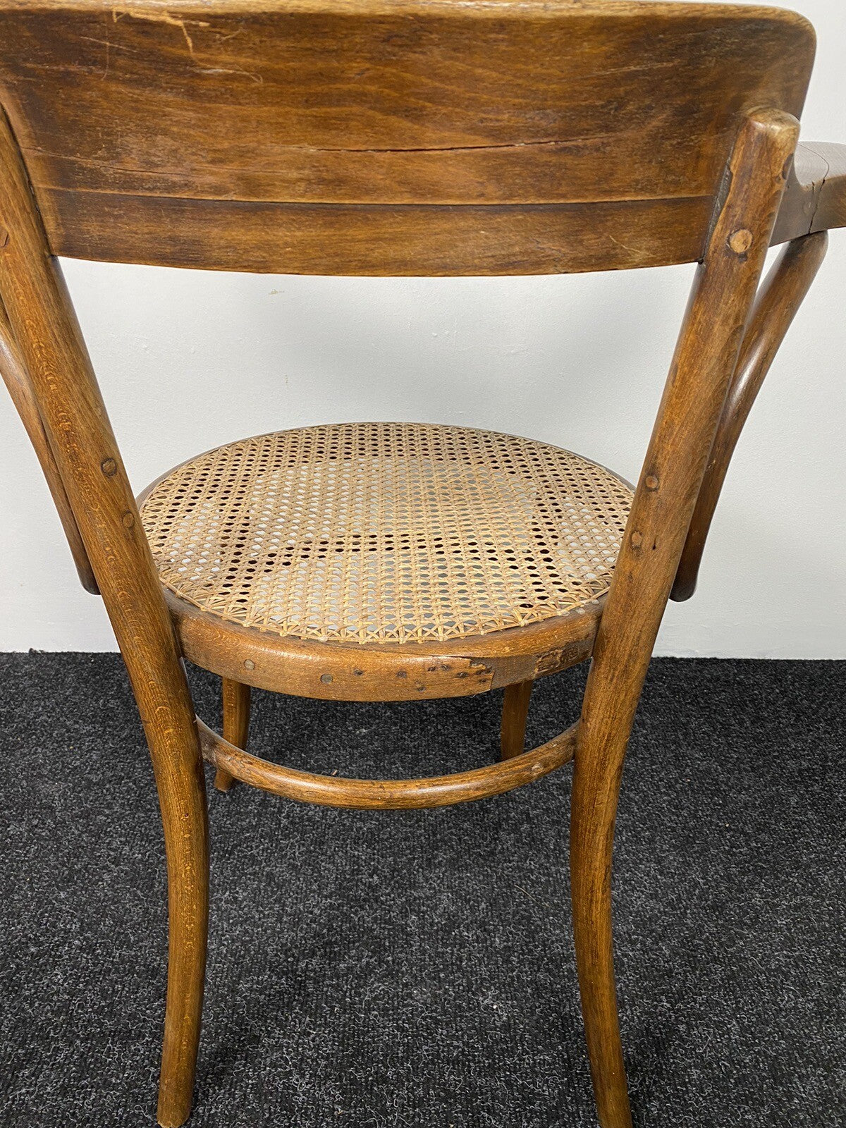 Armlehnstuhl Fischel im Thonet Stil Wiener Geflecht ArtDeco