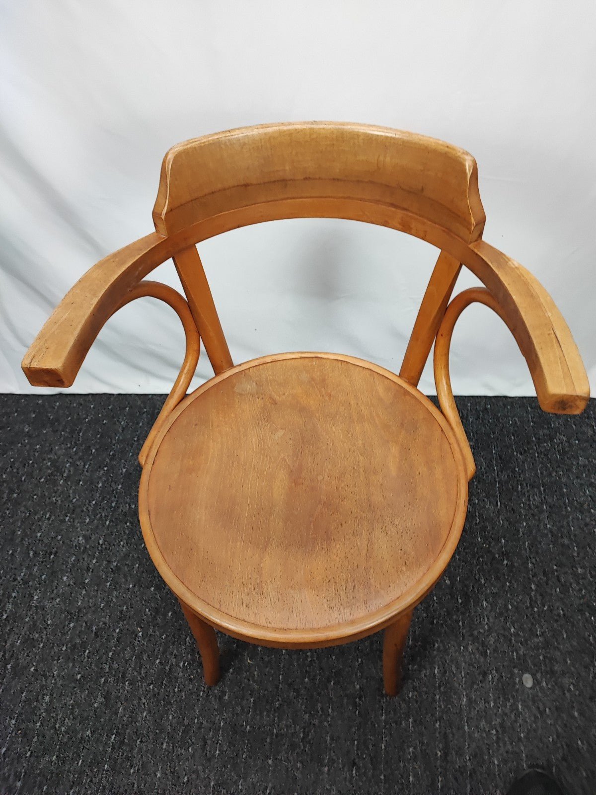 2x Bugholz Armlehnstuhl Paar Kaffeehausstuhl Thonet-Stil Vintage Buche - Wesel Antik Kunst Vintage