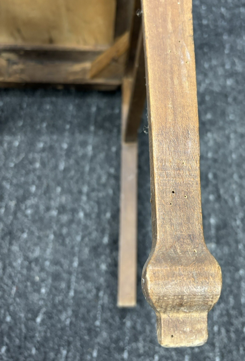 1 von 3 Jugendstil Esszimmerstuhl Art Deco Antik Holz Leder