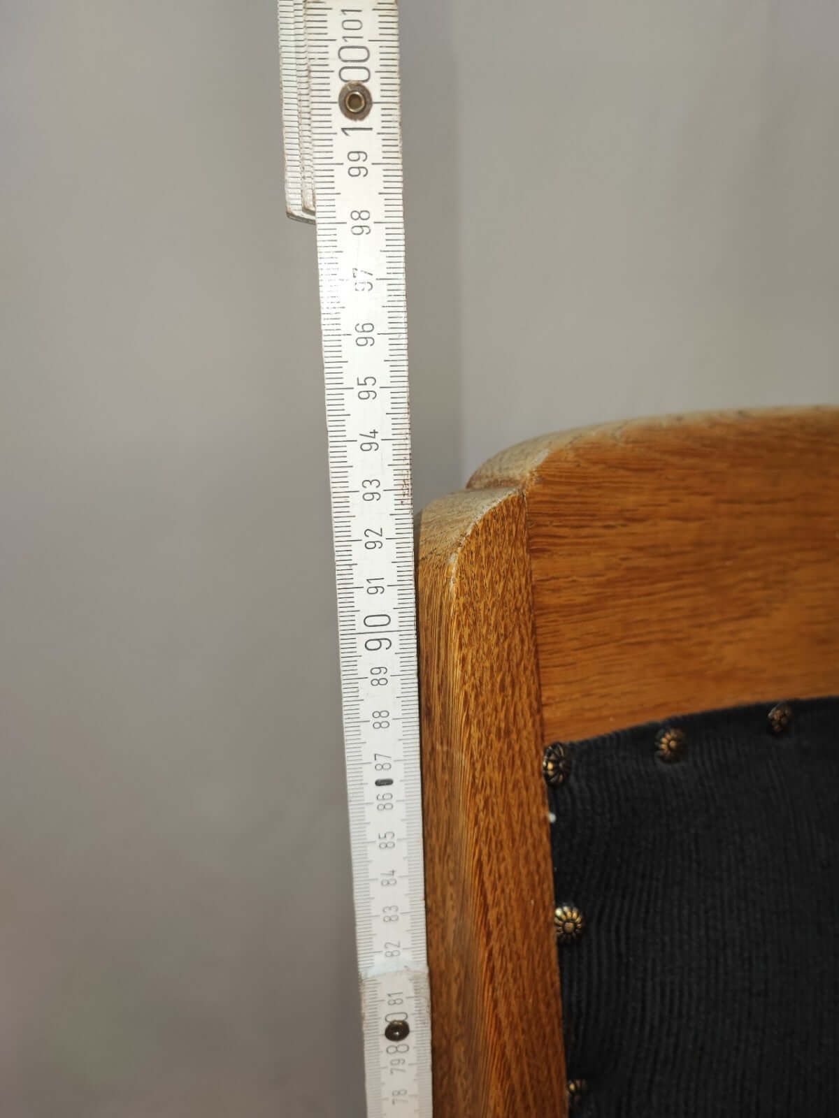 Art Deco Armlehnstuhl Eiche Vintage 30er 40er Federkern Sessel Ziernägel