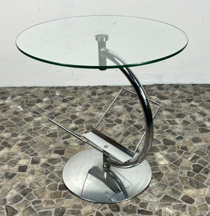 Beistelltisch Couchtisch Kokoon Design Stahlrohr Chrom Bauhaus Vintage