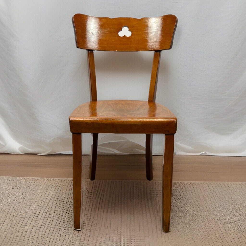 1 von 4 Kaffeehausstuhl Frankfurter Stuhl Bistro Holz Art Deco Antik Schellack