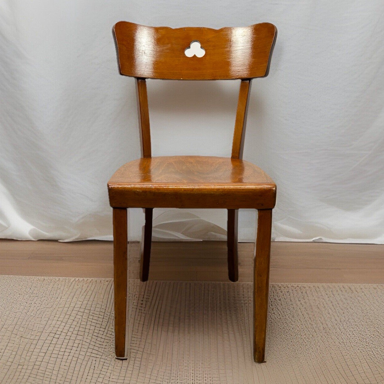 1 von 4 Kaffeehausstuhl Frankfurter Stuhl Bistro Holz Art Deco Antik Schellack