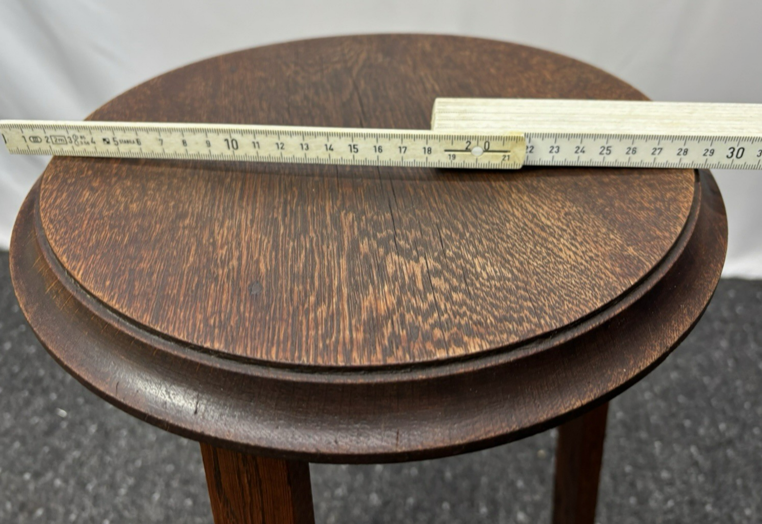 Blumentisch Blumensäule Massivholz Art Deco Antik ca. 68 cm