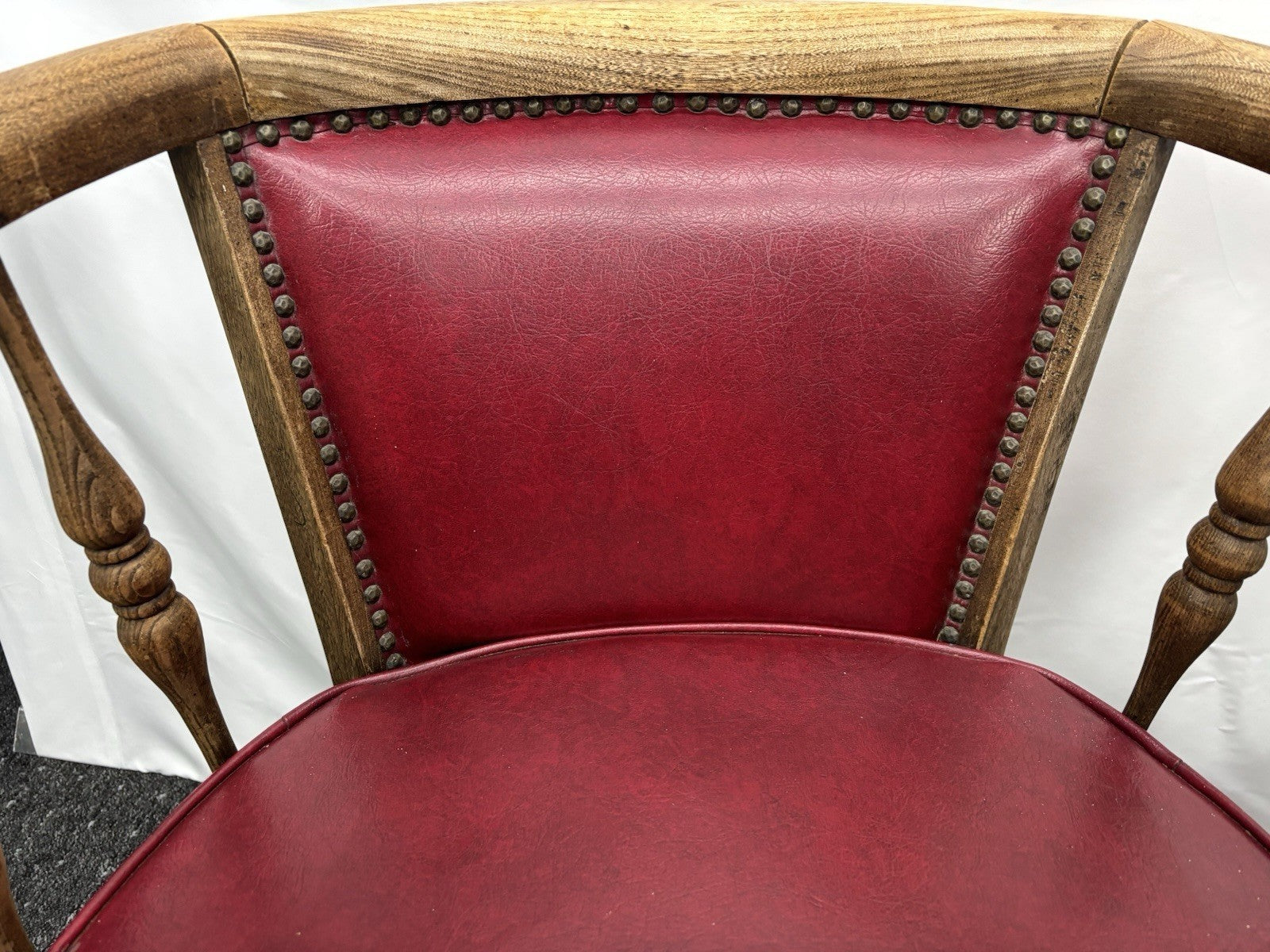 1 von 2 Gründerzeit Armlehnstuhl Art Deco Büro Massivholz Antik