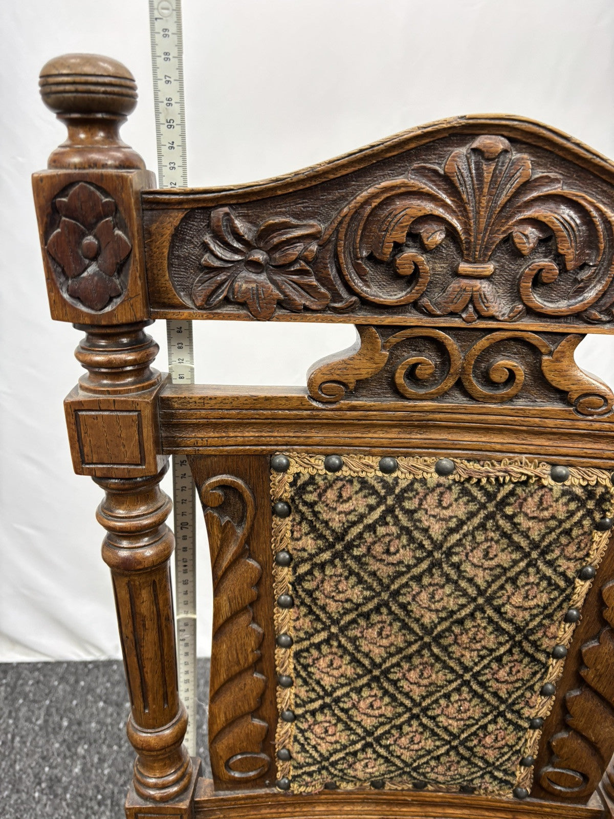 6er Stuhlset Esszimmer Antik Barock Art Deco Massivholz Schnitzarbeiten rollbar
