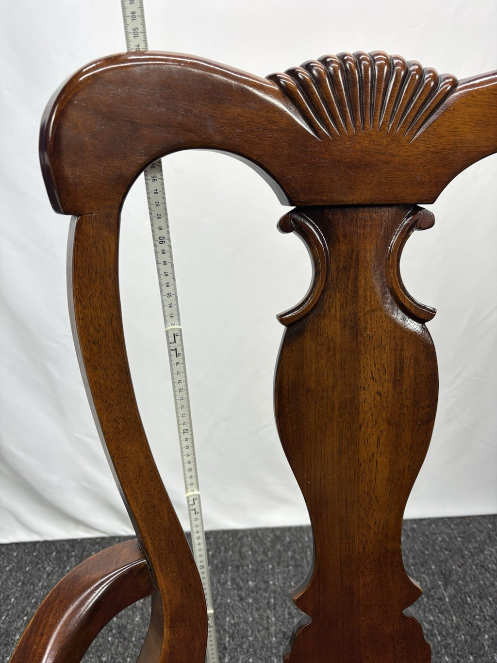 Queen Anne viktorianischer Armlehnstuhl Hochlehner Antik Art Deco Büro