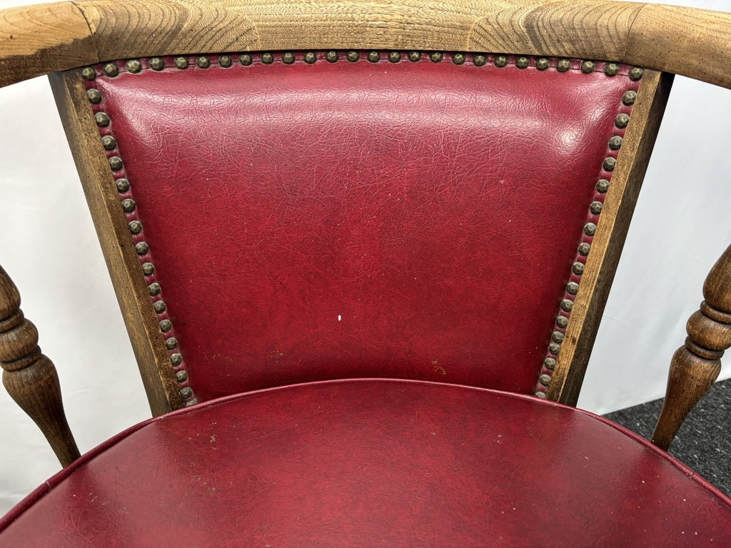 1 von 2 Gründerzeit Armlehnstuhl Art Deco Büro Massivholz Antik