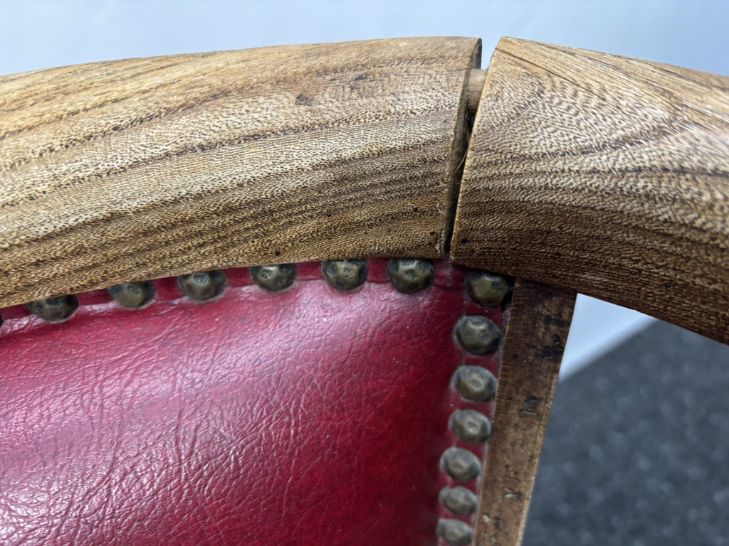 1 von 2 Gründerzeit Armlehnstuhl Art Deco Büro Massivholz Antik