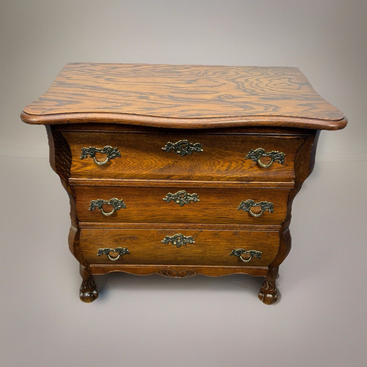 Kommode mit drei Schubladen Vintage Art Deco Holz 