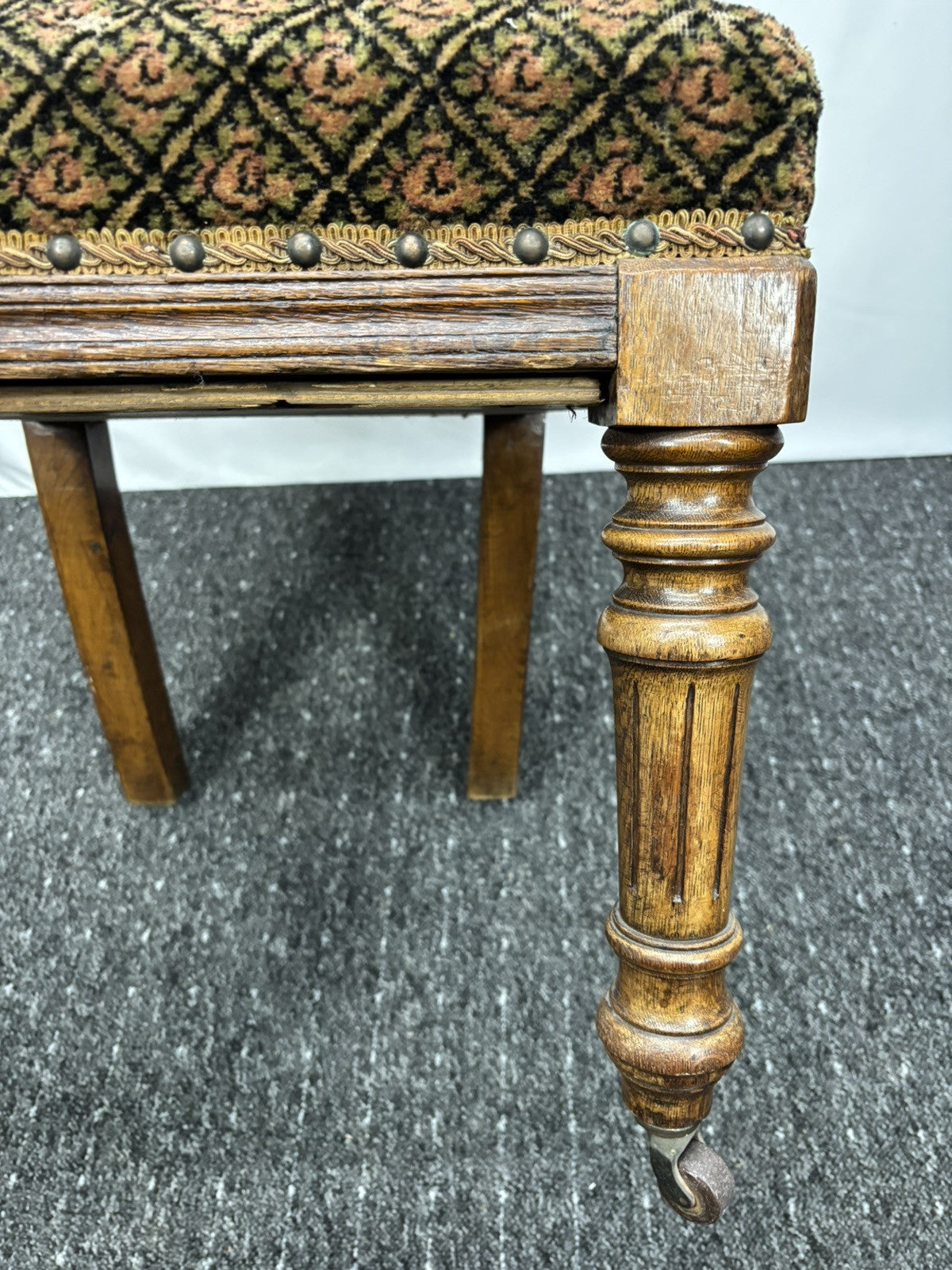 6er Stuhlset Esszimmer Antik Barock Art Deco Massivholz Schnitzarbeiten rollbar