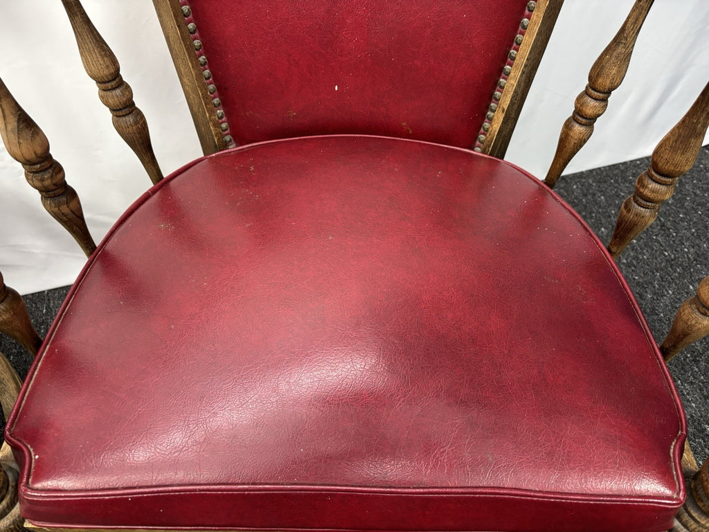 1 von 2 Gründerzeit Armlehnstuhl Art Deco Büro Massivholz Antik